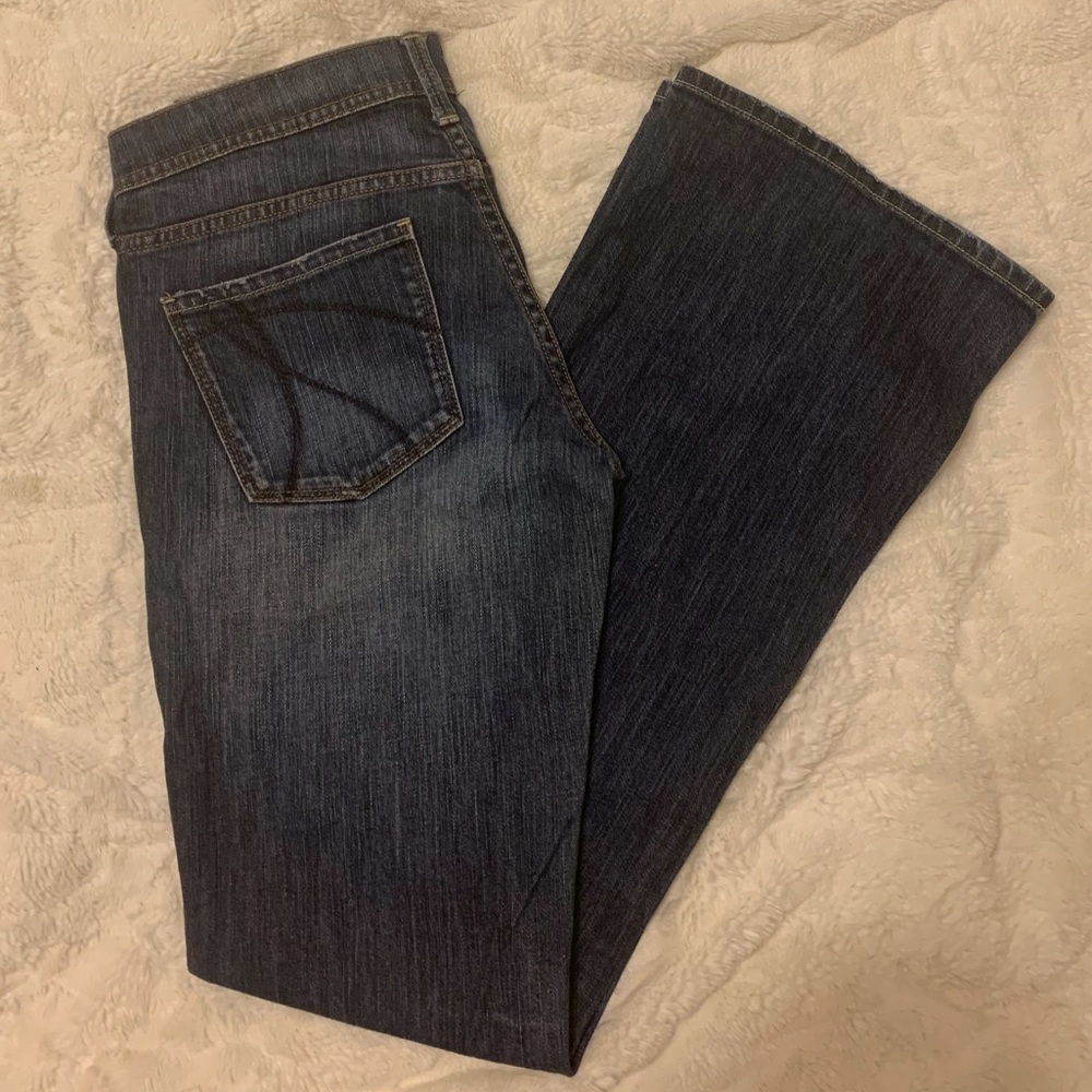 NY&C Platinum Flare Jeans